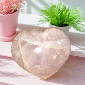 Rose Quartz Puffy Heart | Polished Crystal | 192g Love Stone